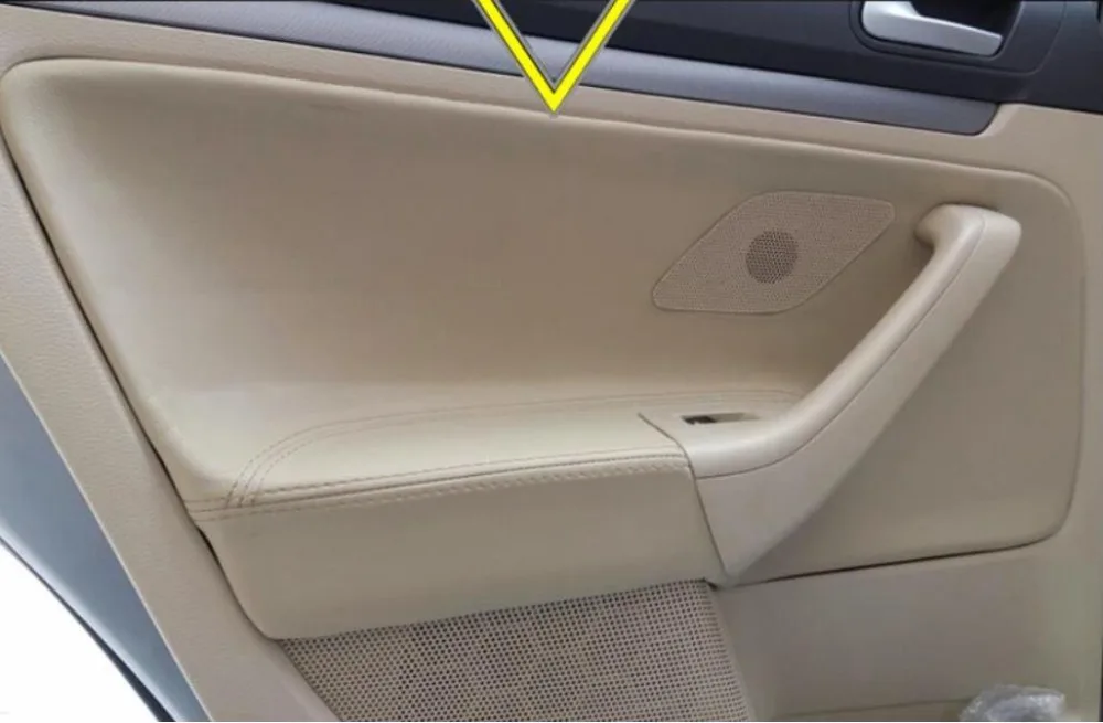 Интерьерная дверная ручка подлокотника панель из микрофибры кожаный чехол для VW