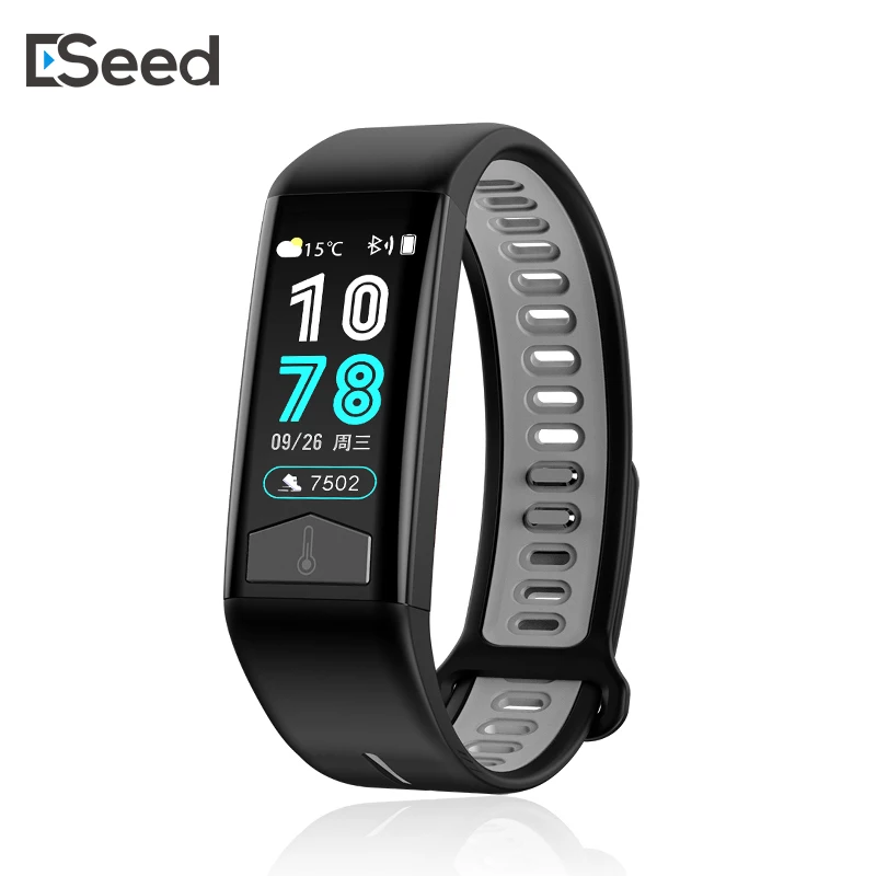 ESEED T02 ЭКГ фитнес Смарт браслет температура тела IP68 Водонепроницаемый Браслет