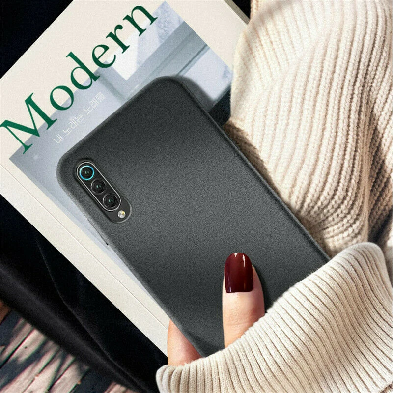 Black Ультратонкий матовый чехол для телефона для Xiaomi mi A3 A2 9 9SE 9T 9 Lite рro мягкая накладка на заднюю панель из силикона для Red mi Note 7, 8, 8T 10 5 8A 7A K20 - Цвет: Black
