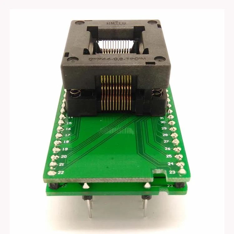 TQFP44 FQFP44 QFP44 к DIP44 Программирование гнездо OTQ 44 0.8 14 шаг мм IC тела Размер 10 X10MM адаптер