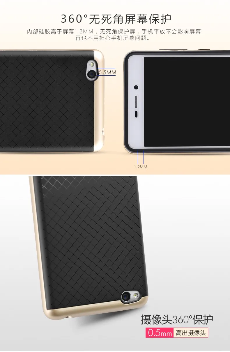 Чехол для Xiaomi redmi 3 iPaky защитный бампер для ПК+ силиконовая задняя крышка для Xiaomi redmi 3s крышка redmi 3 pro Чехлы 5,0"