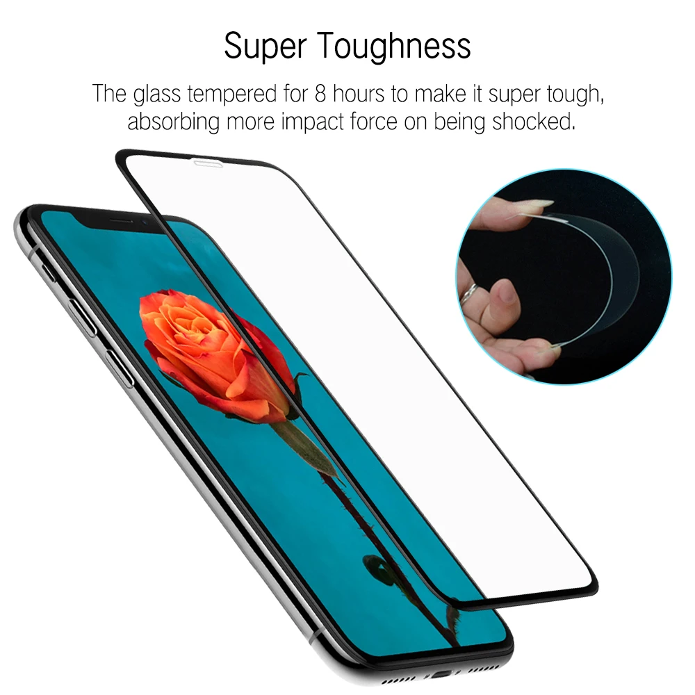 Защитное стекло для iPhone X XR XS MAX закаленное Защита экрана apple aphone 10 sx rx xmax