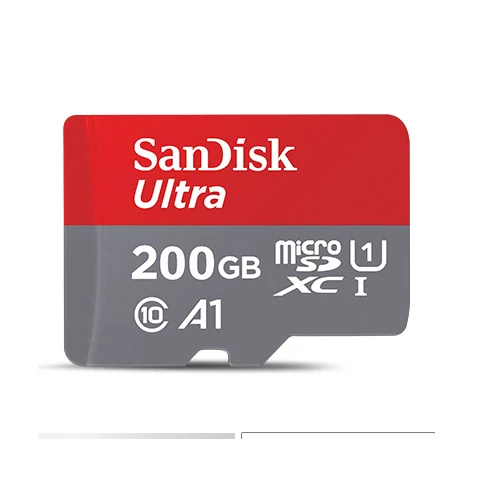 Карта micro SD SanDisk 64 Гб 128 ГБ 200 ГБ 256 Гб цифровая карта памяти microSDXC microSD 16 ГБ 32 ГБ microSDHC UHS-I class 10 V30 A1 U3 - Емкость: 200GB A1