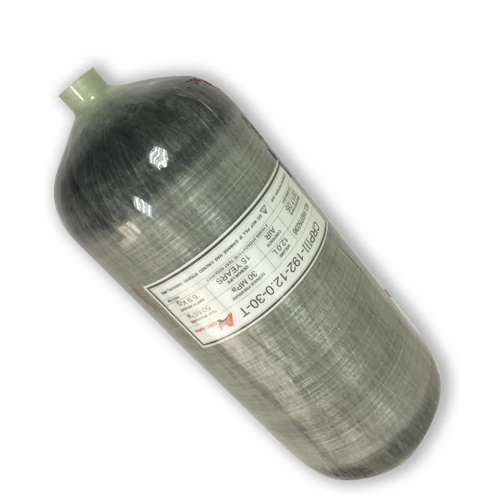 Бак для пейнтбола AC3120 HPA с использованием танка 12л 4500Psi углеродное волокно