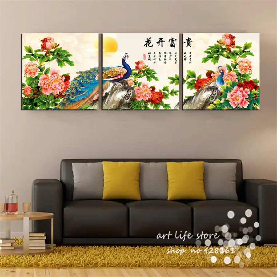 Картина на холсте национальная красота павлины постеры и принты красивая жизнь