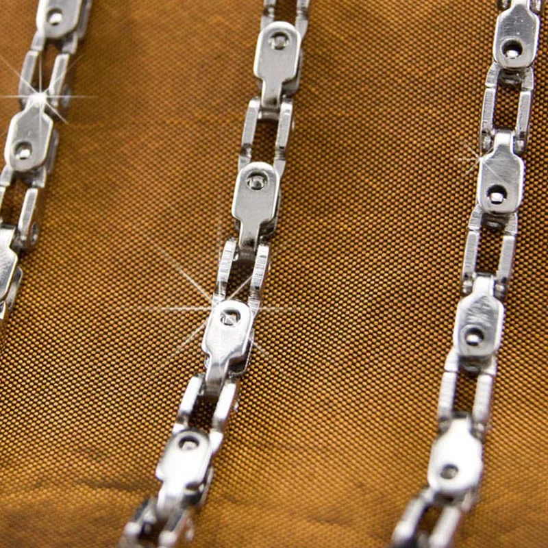 Цепь Risul из нержавеющей стали 3 5 мм в стиле панк для мужчин толстая блестящая