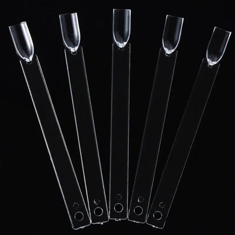 Hot Selling Nails Tools White Transparent False Nail Art Tips Sticks Polish Display Fan Practice Tool Board | Красота и здоровье