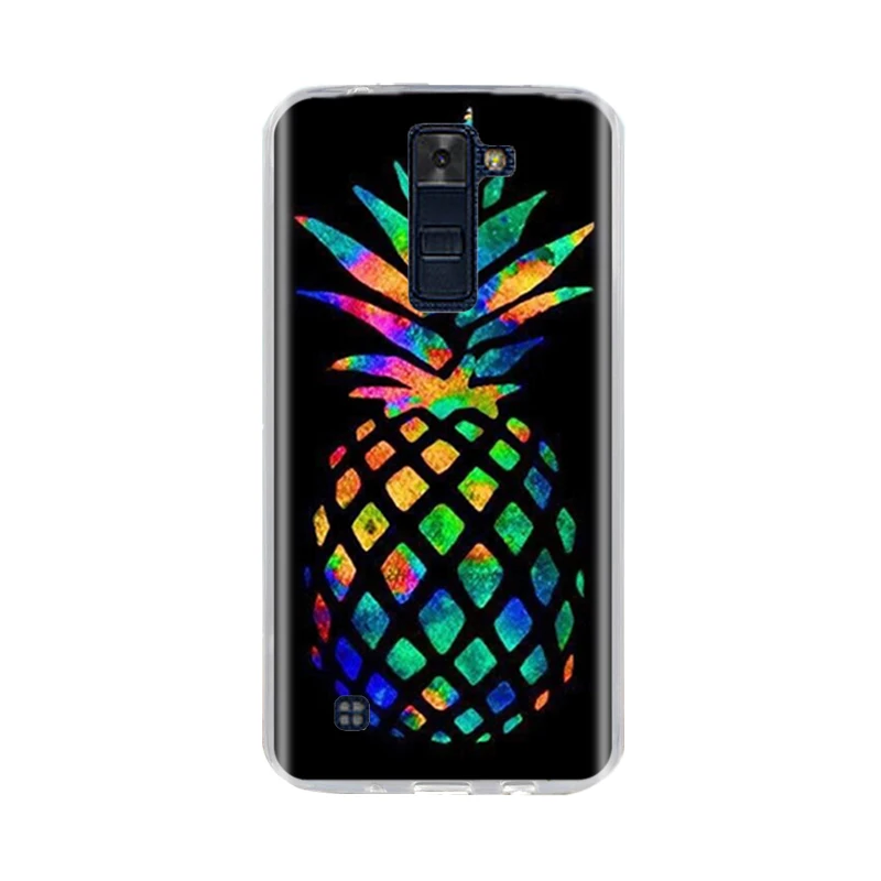 Для LG K7 K8 Lte чехол задняя крышка Мягкий Силиконовый ТПУ Fundas Coque для k7 телефона s 3D