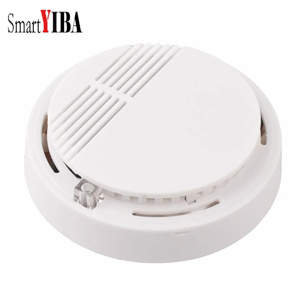 

SmartYIBA Fire Smoke Sensor Detector High Sensitivity Wireless Alarm Home Store Shop Indoor Smoke Detector Security System