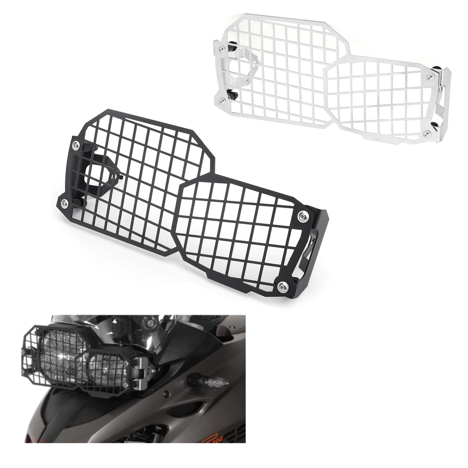 

Areyourshop For BMW F800GS F700GS F650GS 2008-2017 2009 2010 Headlight Protector Guard Cover Grille Motorcycle Accessories Parts