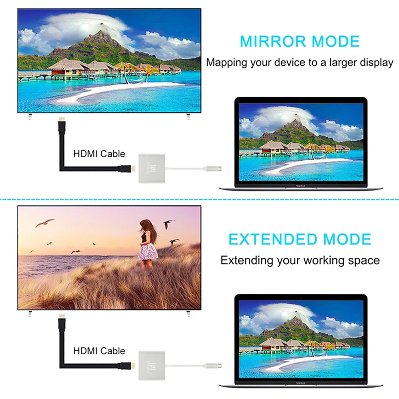 USB 3. 0 Type-C к HDMI Hub адаптер 4K для Mac Air Pro Huawei Mate10 Samsung S8 Switch Type C | Компьютеры и офис