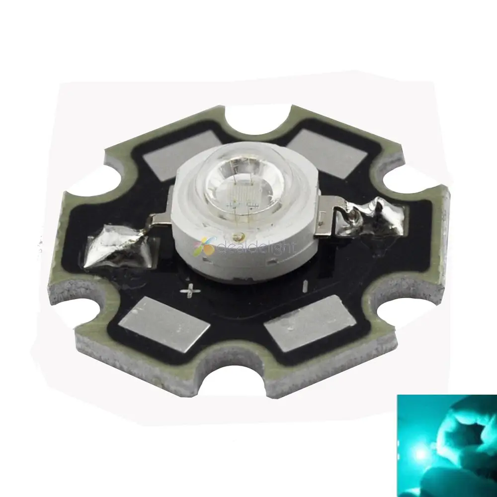 Светодиодный эмиттер высокой мощности 3 Вт 2 нм 70 лм 4 в 10 шт.|led emitter|10pcs 3wled cyan |