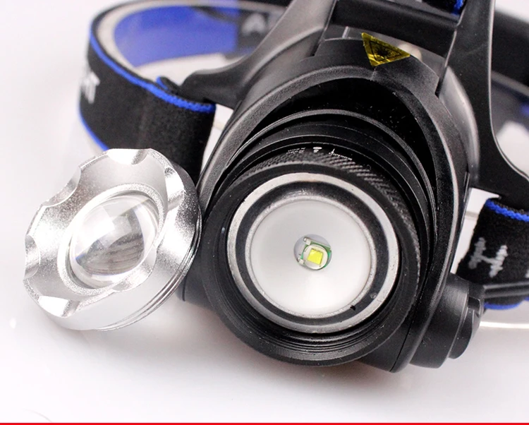 CREE XM-L T6 LED 1200LM алюминиевая перезаряжаемая фара с зумом cree + 2 аккумулятора 18650
