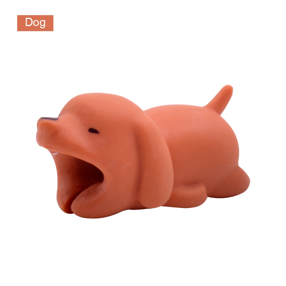 CHIPAL Симпатичные укусы защитный кабель Winder Chompers кошка собака утка кролик животное коала кусачки модель держатель телефона для iPhone