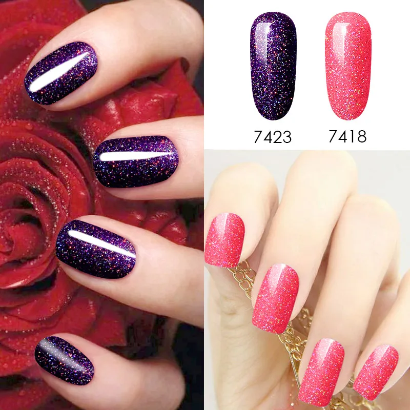 Azure Beauty Блестящий неоновый УФ-гель для ногтей светодиодный Гибридный лак