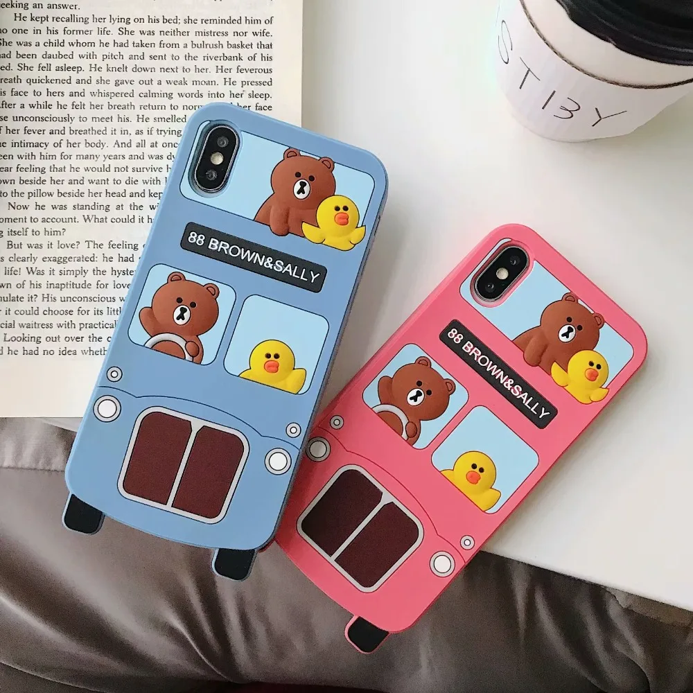 Персонализированные 3d чехол для iPhone 7 8 Plus 6 6s плюс милые Мультяшные животные