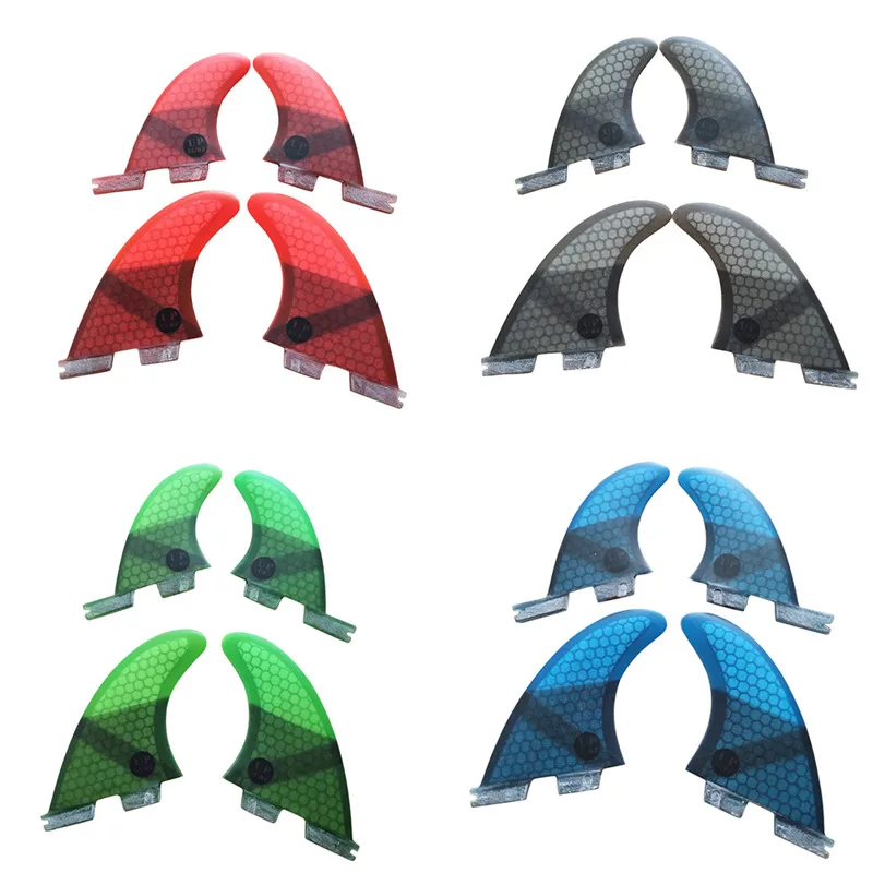 

FCSII G5+GL Surfboard Blue/Black/Red/Green color Honeycomb Fins quad fin set FCS 2 Fin Hot Sell FCS II Fin Quilhas