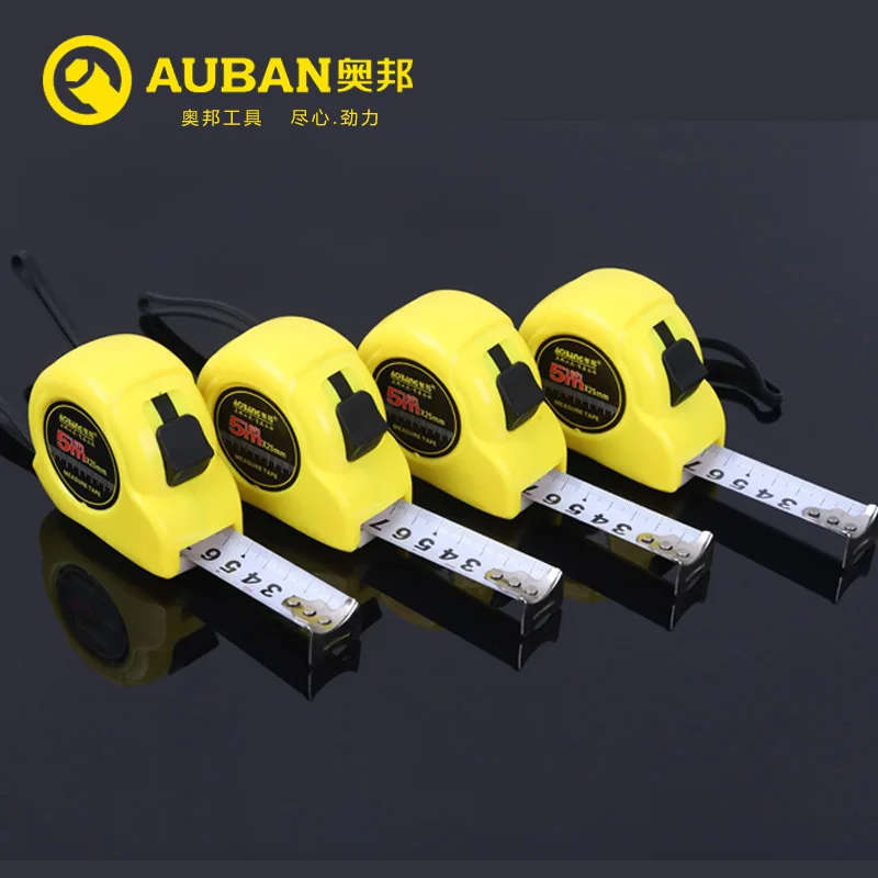 Измерительная лента AUBON 3 м/5 м/7 5 м/10 м стальная измерительная с автоматическим