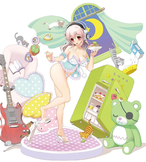 СУПЕР SONICO АНИМАЦИЯ Зеленый медведь кукла куклы плюшевые Игрушки милый Косплей