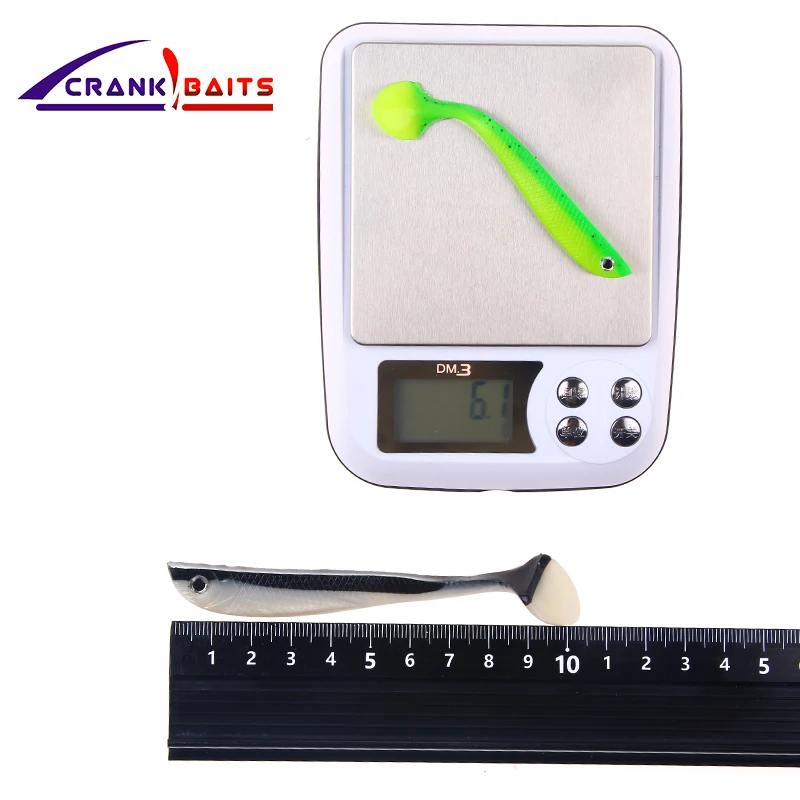 Кривошипные приманки рыболовные ударные 100 мм/6 1 г 4 шт./лот мягкие для рыбалки