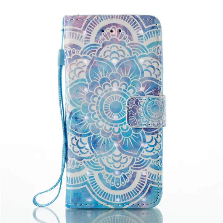 Mandala Для samsung Galaxy S10E S10 S9 S8 плюс S7 S6 край S5 j3 j5 j7 A3 из искусственной кожи Книга Флип Бумажник Чехол коровы колокол D03Z - Цвет: Mandala