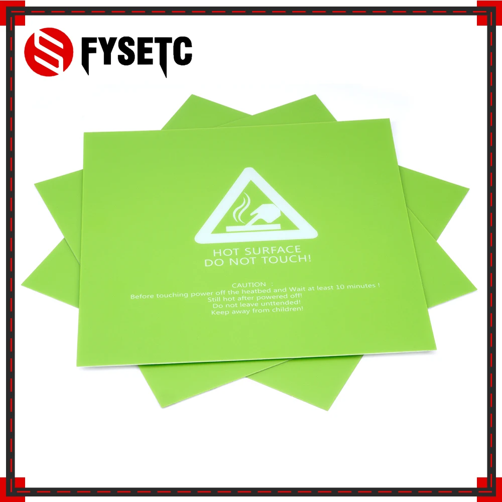 1pc Sticker Green 3D Printer Frosted Heated Bed 220x220mm Hotbed Build Sheet Plate For Wanhao Anet A8 A6 MK3 Ender 5 | Компьютеры и