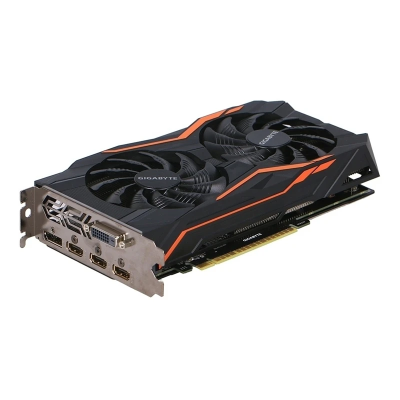 Видеокарты GIGABYTE GTX 1050Ti 4 Гб видеокарта GPU 128Bit GTX1050Ti G1 Gaming для видеокарт nVIDIA Geforce GTX1050 Hdmi VGA