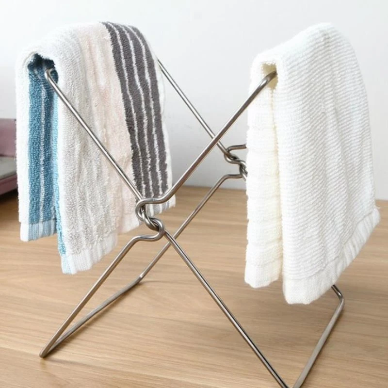 Kitchen Garbage Rack Bag Rag Folding Storage Plastic Shelf Trash Can Bracket | Дом и сад
