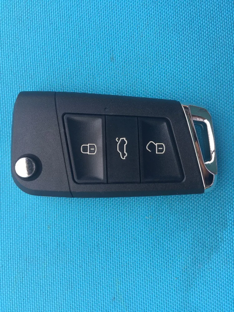 Для Seat Ibiza Toledo Altea Leon 3 кнопочный брелок дистанционный откидной чехол для ключей с