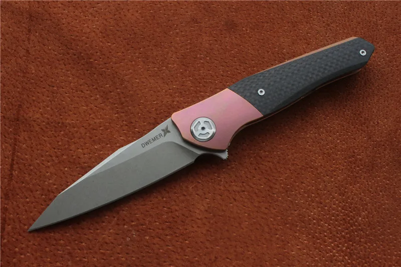 Purple 2 Высокое качество, Maxace Dwemer Assassin складной нож, углеродное волокно(Stonewash), лезвие: M390, Спорт на открытом воздухе Кемпинг Охота Ручной инструмент - Цвет: Purple 2