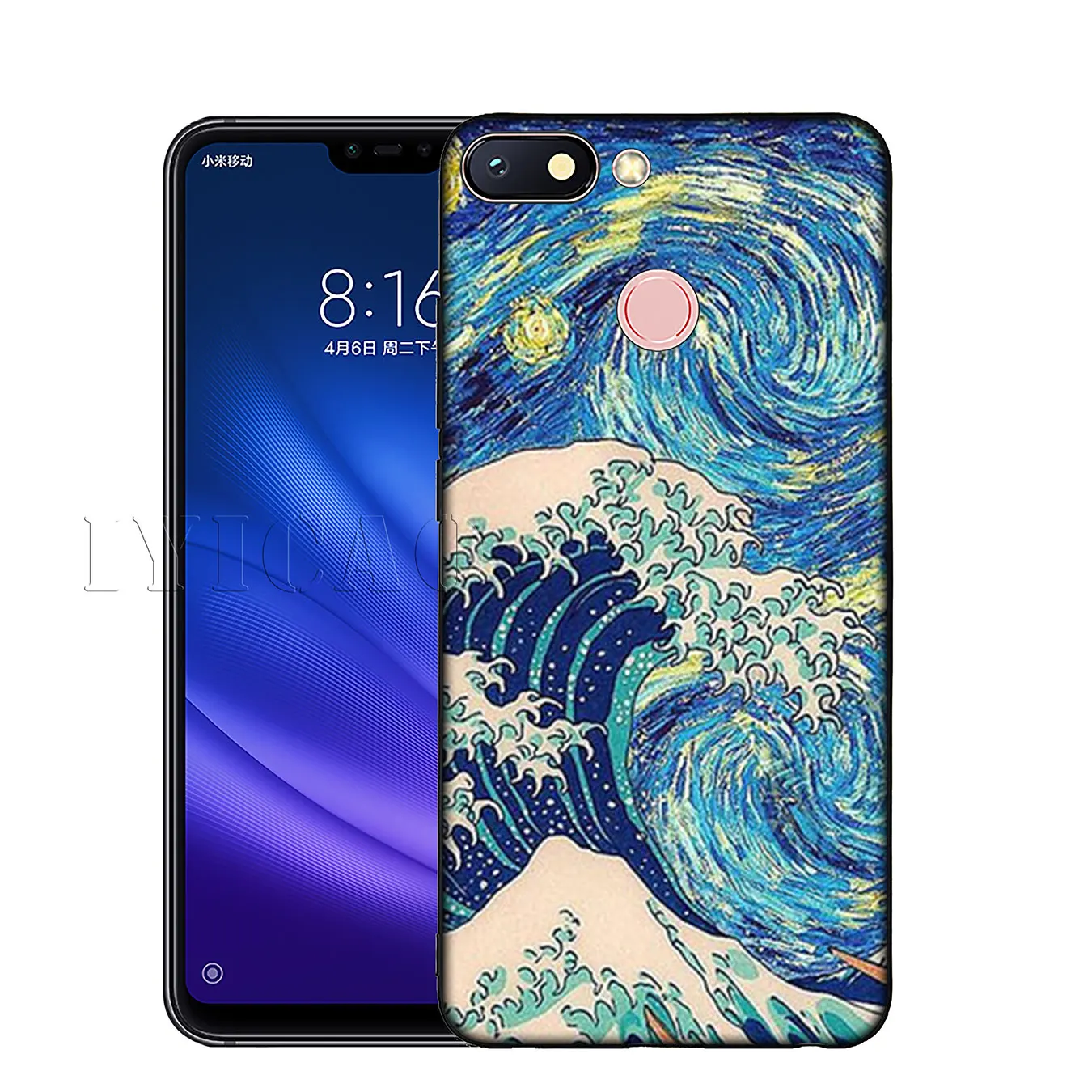IYICAO The Great Wave Off Kanagawa Мягкий силиконовый чехол для телефона Xiaomi Mi 9 SE 9T CC9 CC9E 8 A3 Pro A1 A2