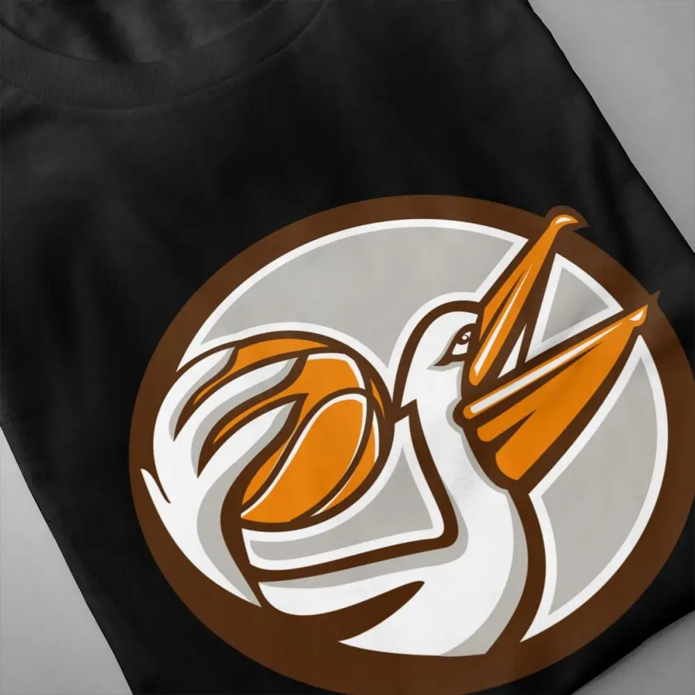Футболка Пеликан дункинг баскетбольный круг Винтажная футболка для мужчин