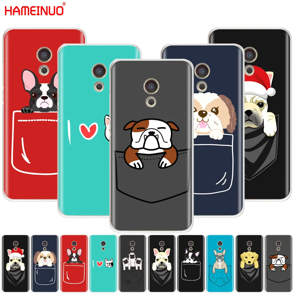 HAMEINUO бульдог карманом в виде милой собачки крышка чехол для телефона Meizu M6 M5 M5S M2 M3