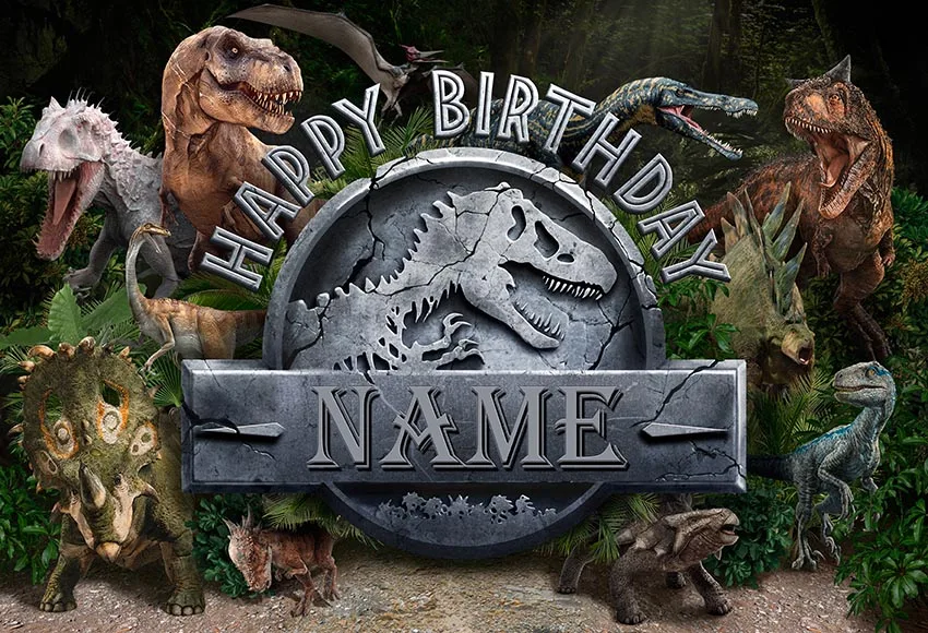 Photography Backdrop Jurassic Park World Dinosaur Theme Party Photographic Studio Photo Background Birthday Decorations Prop