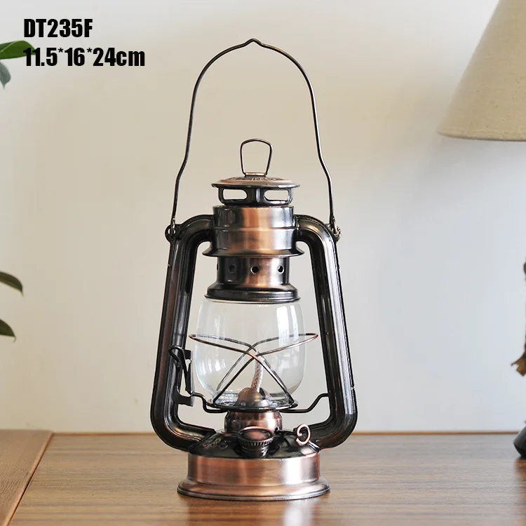 Бронзовая лампа-фонарь в средиземноморском стиле предметы мебели железный