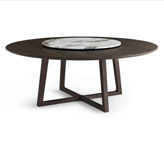 Деревянная мебель для столовой минималистичный современный мраморный обеденный