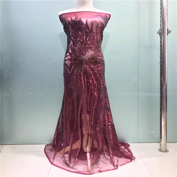 As shown Золотая африканская кружевная ткань французский тюль с блестками Новая ткань с золотистыми блестками 5 ярдов Высококачественная африканская Тюль-блеск кружевная ткань - Цвет: As shown