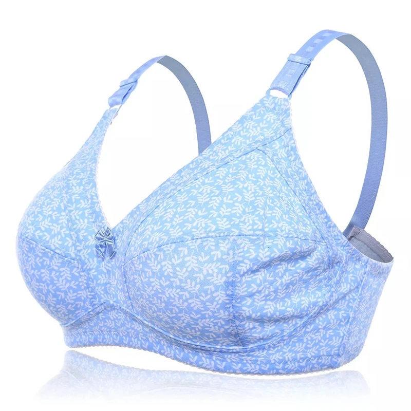 Beauwear большой плюс размер хлопковый бюстгальтер женский цветочный кружевной