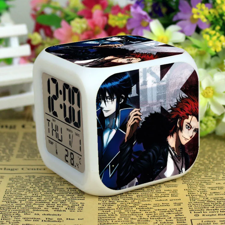 Аниме K project Suoh Mikoto Munakata Reisi цифровой будильник с 7 изменениями цвета k8|digital alarm
