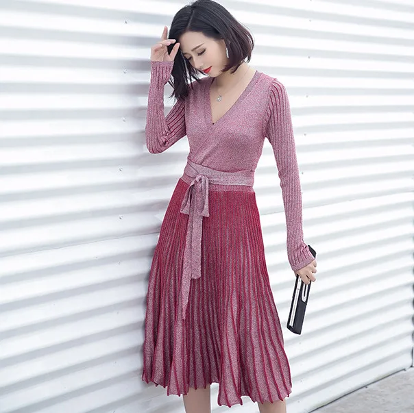 Осень зима Для женщин трикотажные Платья свитеры 2018 Новый бренд моды для подиума