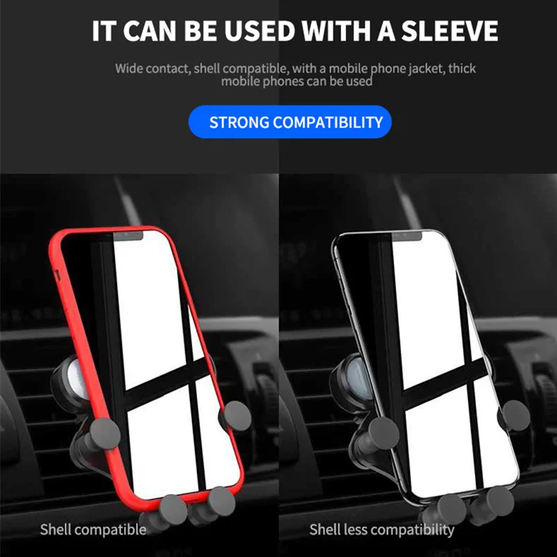 Universal Car Phone Holder For iPhone X XS Max Samsung Huawei Air Vent Mount Gravity Mobile navigation | Мобильные телефоны и