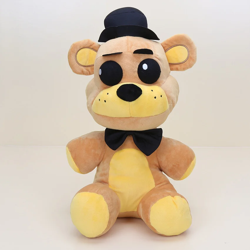 7 видов стилей FNAF плюшевые игрушки пять ночей у Фредди 4 медведь Фредди Бонни и Чика Фокси плюшевая игрушка кукла для очки-детский подарок на Рождество - Цвет: Golden Freddy