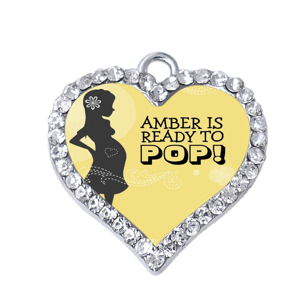 Наклейка на заказ с надписью Ready To Pop A Mother With Baby подвеска для беременных мам