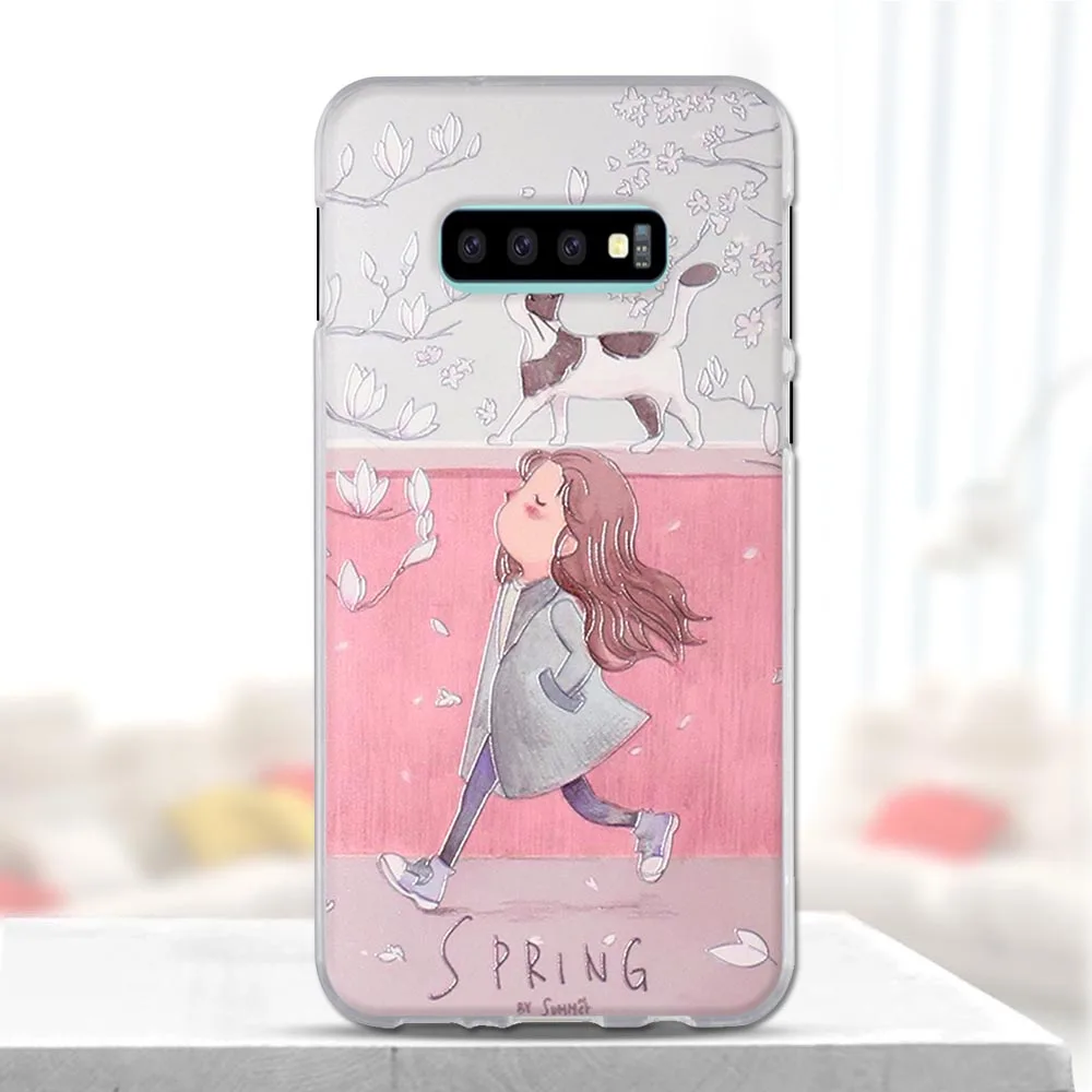 Чехол для Samsung Galaxy S10 Lite Мягкий ТПУ силиконовый 3d милый чехол телефона чехлы
