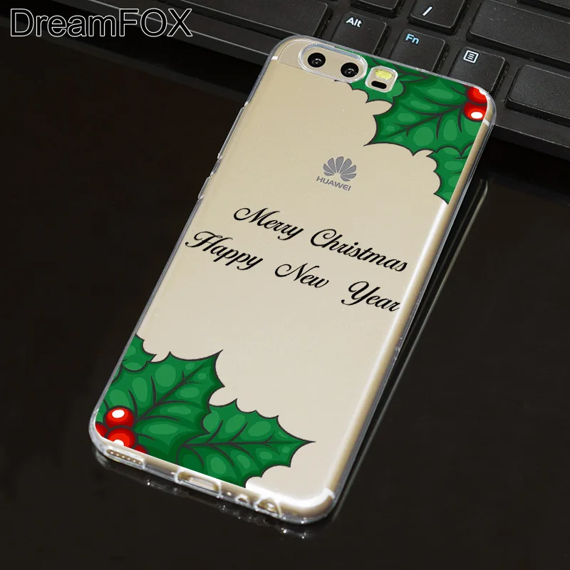 DREAMFOX L509 Christmas Tree Soft TPU Silicone Case Cover For Huawei P8 P9 P10 Lite Plus 2017 Honor 8 Pro 9 6X |