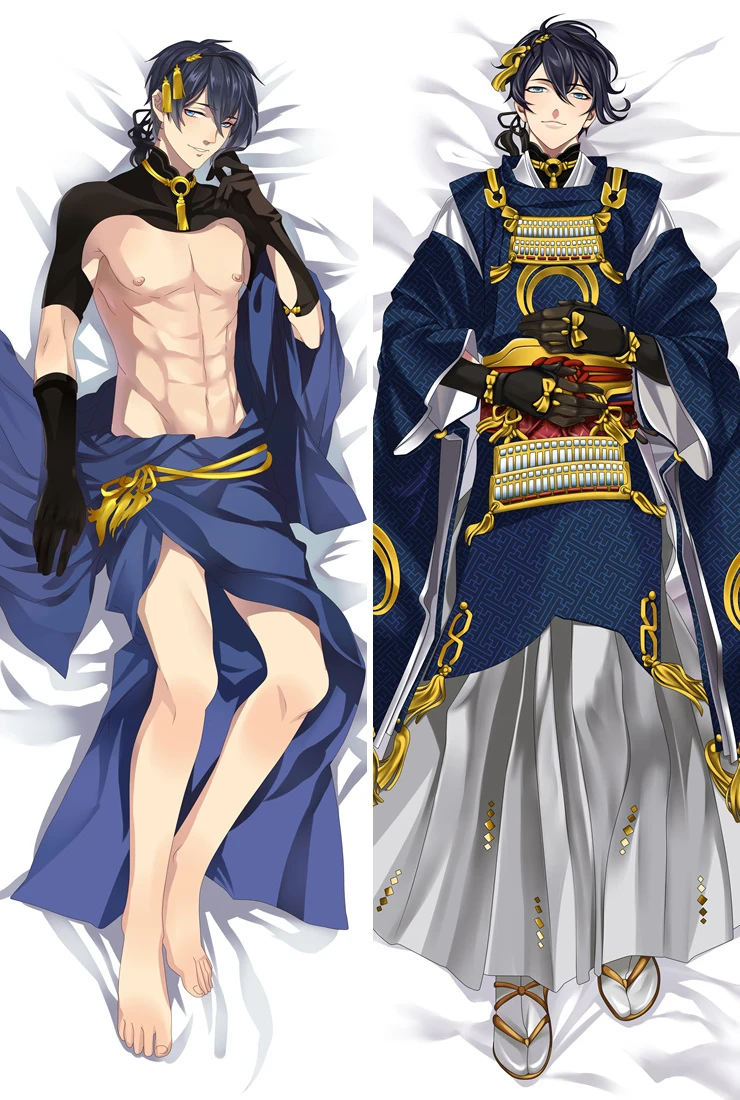 Аниме Touken Ranbu Hanamaru персонажи красивый мальчик цурумару кунинага дакимакура