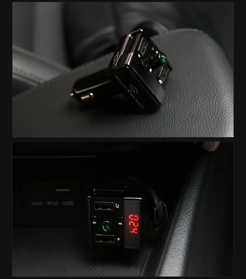 JONSNOW MP3-плеер USB Автомобильное зарядное устройство Поддержка TF карта U диск воспроизведение AUX музыка fm-передатчик Беспроводная гарнитура Bluetooth автомобильный комплект