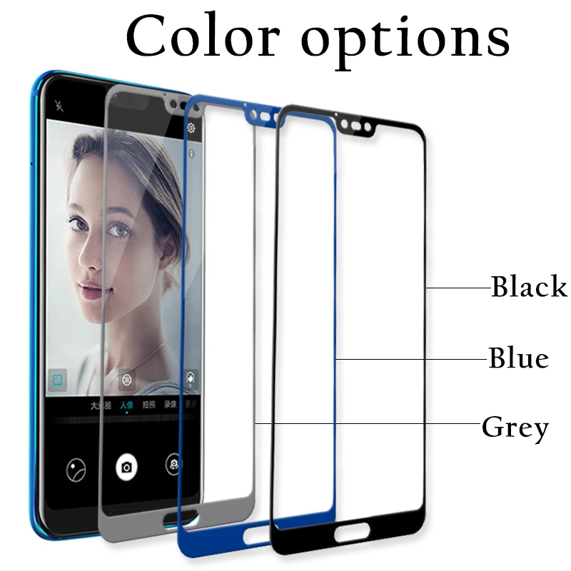 Full Glue Cover Tempered Glass For Huawei Honor 10 Screen Protector protective film Honor10 glass |