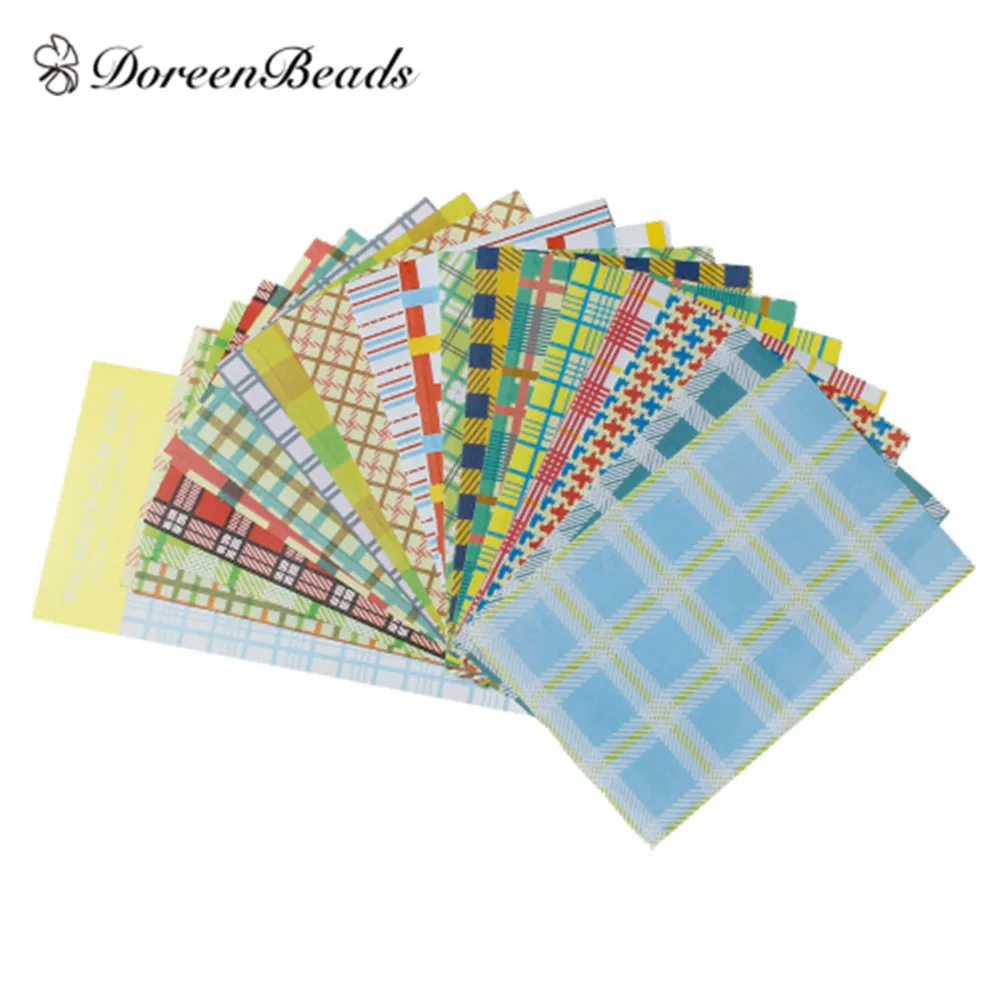 DoreenBeads Easter Paper Multicolor DIY Polaroid Skin Deco Masking Stickers At Random Mixed Pattern Scrapbook Craft 9x6cm 2Sets | Дом и сад
