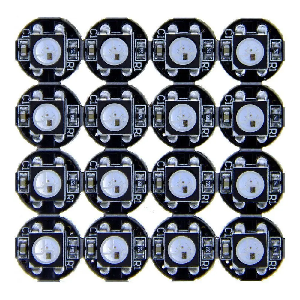 4-контактный WS2812B WS2812 светодиодный чип и радиатор 5 в 5050 RGB WS2811 IC встроенный модуль